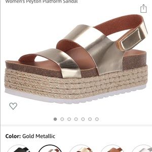 Gold Platform Sandals